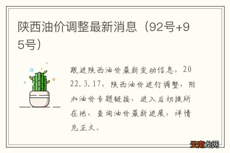 陜西油價調整最新動態，市場趨勢及影響深度解析