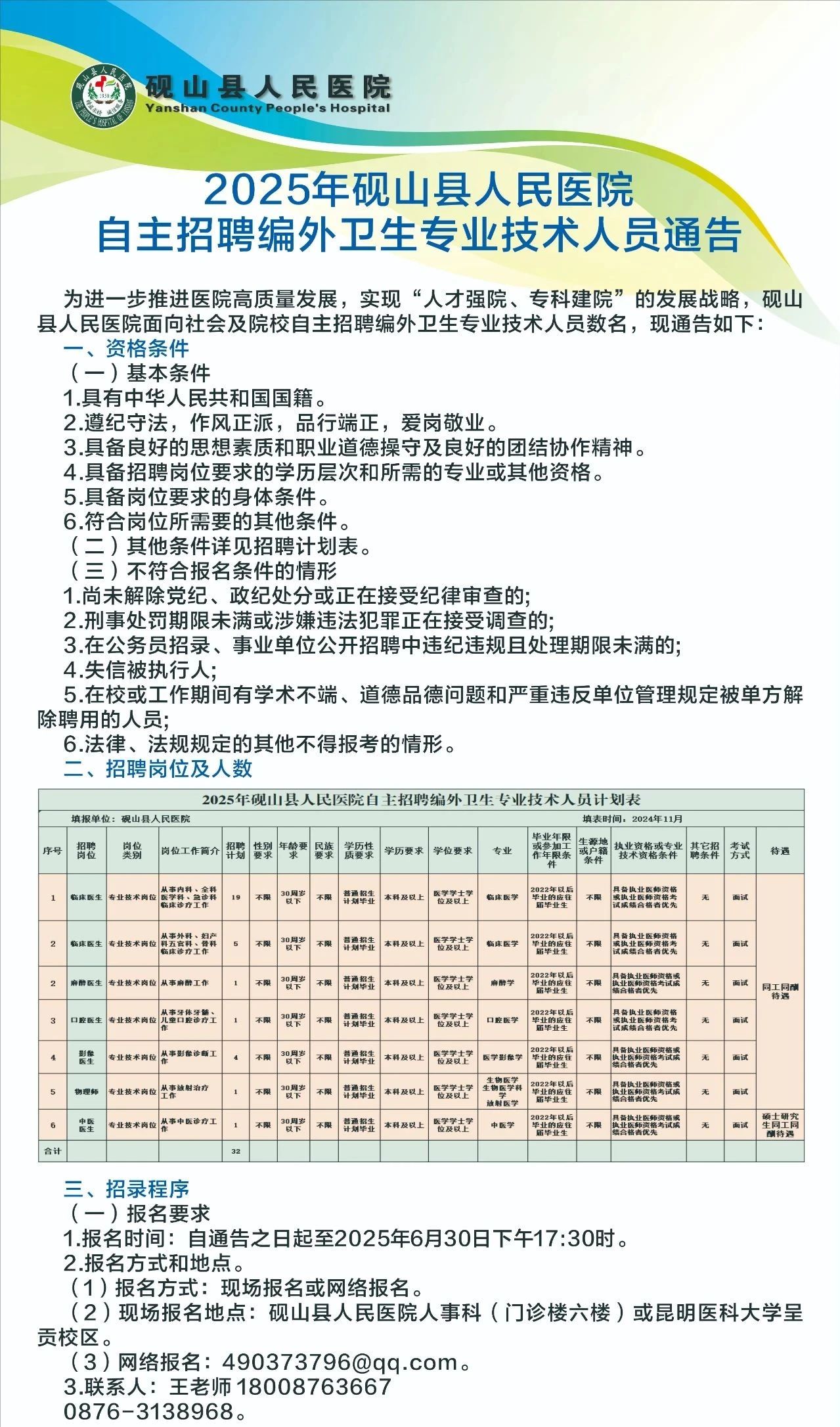 微山縣醫療保障局最新招聘信息